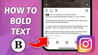 How to Bold Text on Instagram Post  Quick and Easy Guide [upl. by Allister820]