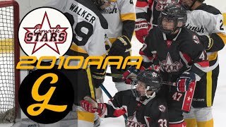 HIGHLIGHTS 2010AAA Jr Sabres Invitational  Goldrush vs Esmark Stars 10282023 [upl. by Glennon]