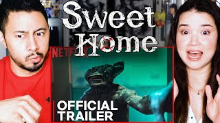 SWEET HOME  Netflix  Trailer Reaction by Jaby Koay amp Achara Kirk [upl. by Lehcyar399]