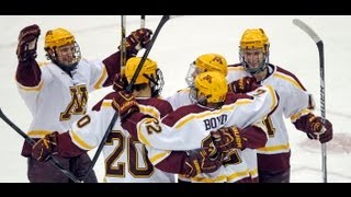 Highlights Gopher Hockey Crushes Michigan State 51 [upl. by Mosier]