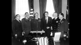 January 25 1961  President John F Kennedy Meets with Joint Chiefs of Staff at the White House [upl. by Jacklin924]