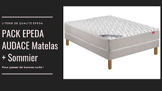 Ensemble matelas ressorts  sommier Audace du fabriquant français Epéda [upl. by Lenzi]