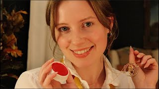 ASMR Doing Your Makeup 🎃 Friend Helps You Get Ready for Halloween 🍂 Realistic Personal Attention [upl. by Wind]