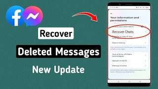 How to Recover Facebook Deleted Messages  Recover Fb Messenger Deleted Messages [upl. by Airamesor523]