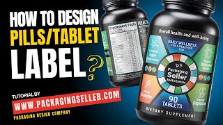 Pills Label Design Tutorial [upl. by Jordain]