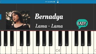 Bernadya  Lama  Lama Piano Tutorial [upl. by Koo301]