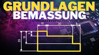 Grundlagen Bemaßung  technisches Zeichnen [upl. by Grigson]