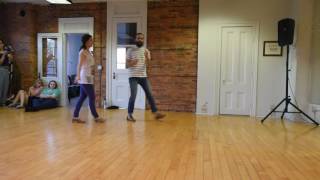 Lindy Hop Class Recap Tick tocks grapevines with rhythmic variations [upl. by Neelak761]