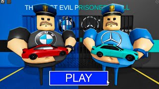 BMW BARRY Vs MERCEDES BARRY in BARRYS PRISON RUN New Scary Obby Roblox [upl. by Noskcaj]