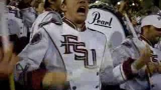 Florida State Seminole Uprising  In the stands with Big 8 Drumline [upl. by Airbmac674]