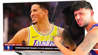 Devin Booker TRADED to Los Angeles Lakers Insane Meltdown Reaction [upl. by Ennalyrehc]