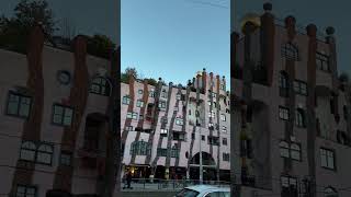 The Hundertwasser Building building wonderful art discover explore art [upl. by Yrrac]