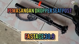 Review Pemasangan Dropper Seatpost FASTACE 309×440 Center Wiring [upl. by Soloman]