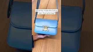 How Much Can You Fit in a Celine Teen Triomphe Bag Let’s Find Out [upl. by Engedi]