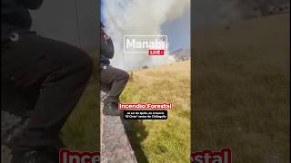 Se registra un incendio forestal en el sector de Chillogallo Sur de Quito 🔥 incendioforestal [upl. by Ayana365]