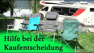 Der quotbestequot Campingstuhl für das Reisen mit Wohnmobil  Für welchen Stuhl wir uns entschieden haben [upl. by Vincenty]