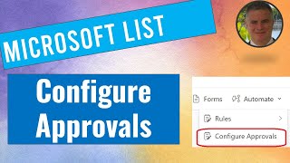 How to Add an approvals to a SharePoint list configure Approvals [upl. by Nylzaj]