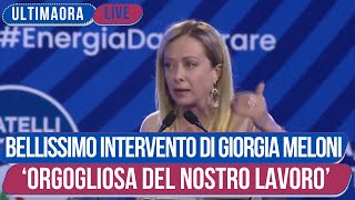 Giorgia Meloni Straordinario Intervento Noi Navigatori Non Surfisti [upl. by Kata]