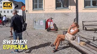 Uppsala City Centre  Uppsala Cathedral  Walking Tour  4K [upl. by Amsirahc]