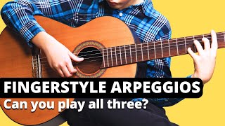 Try these fingerstyle arpeggios 3 Levels  Easy  Intermediate  Pro [upl. by Nayar743]