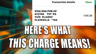 Visa DDA PUR AP Charge In TD Bank  Here’s What It Means And How To Find Where It Comes From [upl. by Publia684]