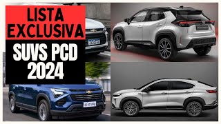 9 SUV PCD DISPONÍVEIS COM TODAS AS ISENÇÕES PARA 2024 [upl. by Latimer]