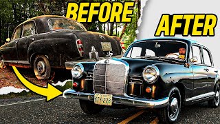 First Start In 50 Years  Amazing Transformation 1960 Mercedes Benz 190B  RESTORED [upl. by Kcirdorb54]