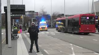 Ambulance rapid 12354  ambulance 12171 met spoed naar ongeval op spoor op Schiphol [upl. by Esilram]