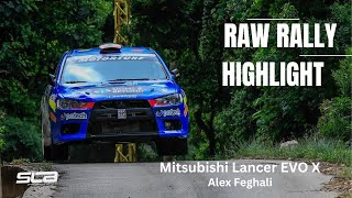 RAW Rally Highlight  Mitsubishi Lancer Evo X R4  Alex Feghali [upl. by Morita828]