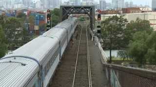 Countrylink XPT Passenger Train In Melbourne 112010  PoathTV Australian Railways [upl. by Aseen776]