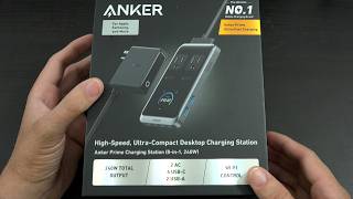 Anker Prime Charging Station 240W 8in1 Power Strip 5 ft Detachable Cord 2 AC 4 USB C 2 USB A [upl. by Belva]