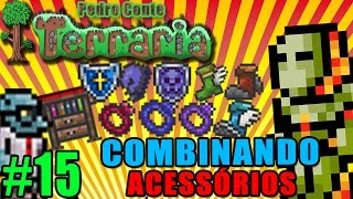 Terraria 15  PC  Combinando Acessórios Spectre Boots Obsidian Shield e Mana Regeneration Band [upl. by Nomyaw]