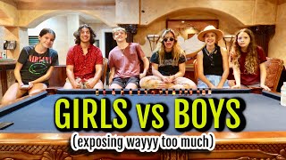 GIRLS vs BOYS TRUTH OR SHOT  exposing wayyy too much  SISTER FOREVER [upl. by Onia]