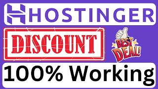 How to Get a Hostinger Discount on All Plans  Easy to Follow [upl. by Mordy]