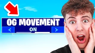 OG Fortnite Movement is Back [upl. by Buckden]