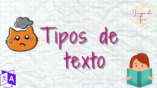 Tipos de texto o tipologías textuales [upl. by Hardy359]