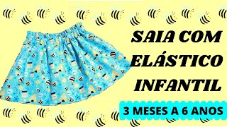 COMO FAZER SAIA COM ELÁSTICO INFANTIL FÁCIL3 MESES A 1 ANOSPASSO A PASSO PARA INICIANTES [upl. by Thesda]