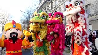 Le grand défilé du Nouvel An chinois 2018  Paris 13ème [upl. by Ssew331]