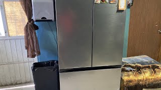 Refrigerador Samsung de 32 RF32CG5A10S9 características👌😉 de 3 puertas con wifi 🛜 [upl. by Antonina]