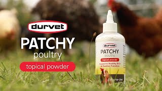 Patchy Poultry Topical Powder for Healthier Chickens amp Feather Care [upl. by Aehcsrop]