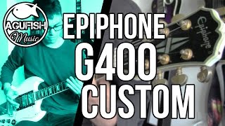 Epiphone G400 Custom  Rock  Metal Demo  3Pickup SG [upl. by Deeraf976]