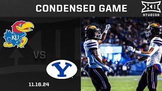 Kansas vs BYU Condensed Game  2024 Big 12 Football [upl. by Ylekalb116]