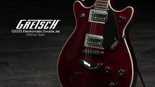 Gretsch G5222 Electromatic Double Jet Walnut Stain  Gear4music demo [upl. by Sola]