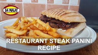 Restaurant Steak Panini RecipeJust take my money [upl. by Aidaas]