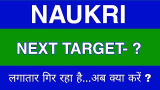 Naukri Share Latest News  Naukri Share news today  Naukri Share price today  Naukri Share Target [upl. by Kelleher]