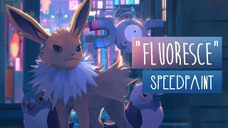 Fluoresce  SPEEDPAINT  Photoshop CC [upl. by Staci]