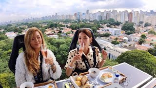 Coreanas tendo refeição sentada no céu ⛅️ 🥂Dinner in the sky [upl. by Artinahs222]