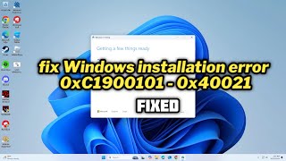 FIXED Windows installation error 0xC1900101  0x40021 [upl. by Murdocca401]