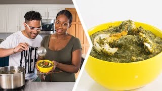 How To Make Trini Callaloo  Foodie Nation [upl. by Atilol]