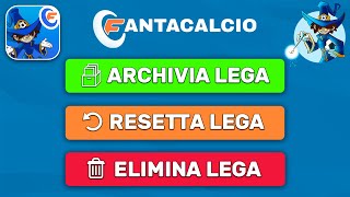 Come ELIMINARE una lega al fantacalcio [upl. by Seravaj]